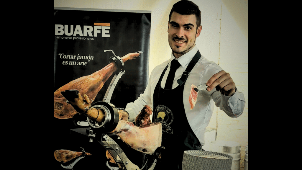 errores al cortar jamon posicion incorrecta arte y cuchillo